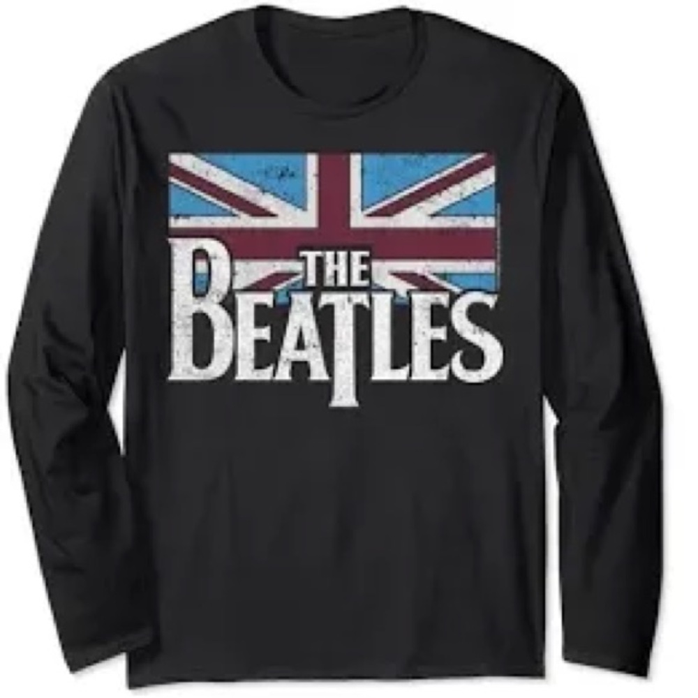 The Beatles Black Long Sleeve Shirt